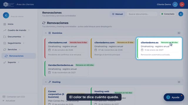 Tutorial: Renovaciones: tus dominios y tu hosting